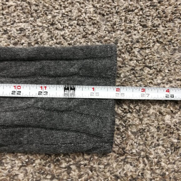 Vineyard Vines Sweater Womens Large Cashmere Cable Knit Open Front Cardigan Gray - Picture 8 of 10